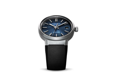 Leica ZM 11 Steel Midnight Blue on rubber strap, front view
