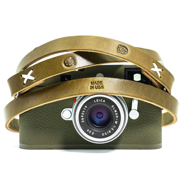 Owlkrown Raw Vintage Leather Strap - Safari 45"