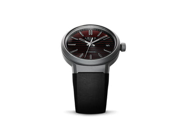 Leica ZM 11 Titanium Launch Edition on rubber strap, front view