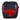 Billingham Pola Stowaway Black Fibrenyte / Red Leather