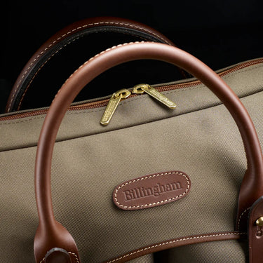 Billingham Thomas Briefcase / Laptop Bag - Sage Fibrenyte / Chocolate Leather