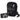 Billingham Airline Stowaway Pouch - Black Canvas / Black Leather (Olive Interior)