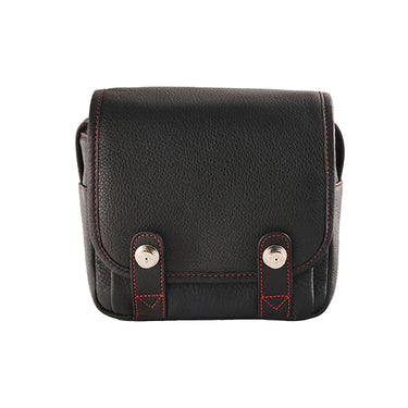 Oberwerth Q Bag, Casual - Black with Red Stitching (Red Interior)