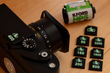 Made in Wetzlar Hot Shoe Film Speed Set - Black w/ Glow In the Dark Green