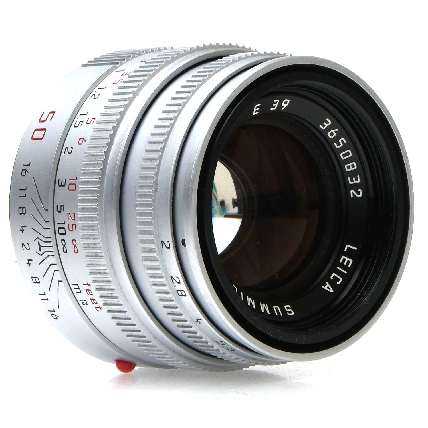 Leica 50mm F2.0 Summicron-M V5, Silver, Case 3650832