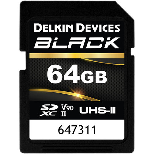 Delkin Black 64GB SD UHS-II