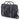 Billingham Thomas Briefcase / Laptop Bag - Black Fibrenyte / Black Leather