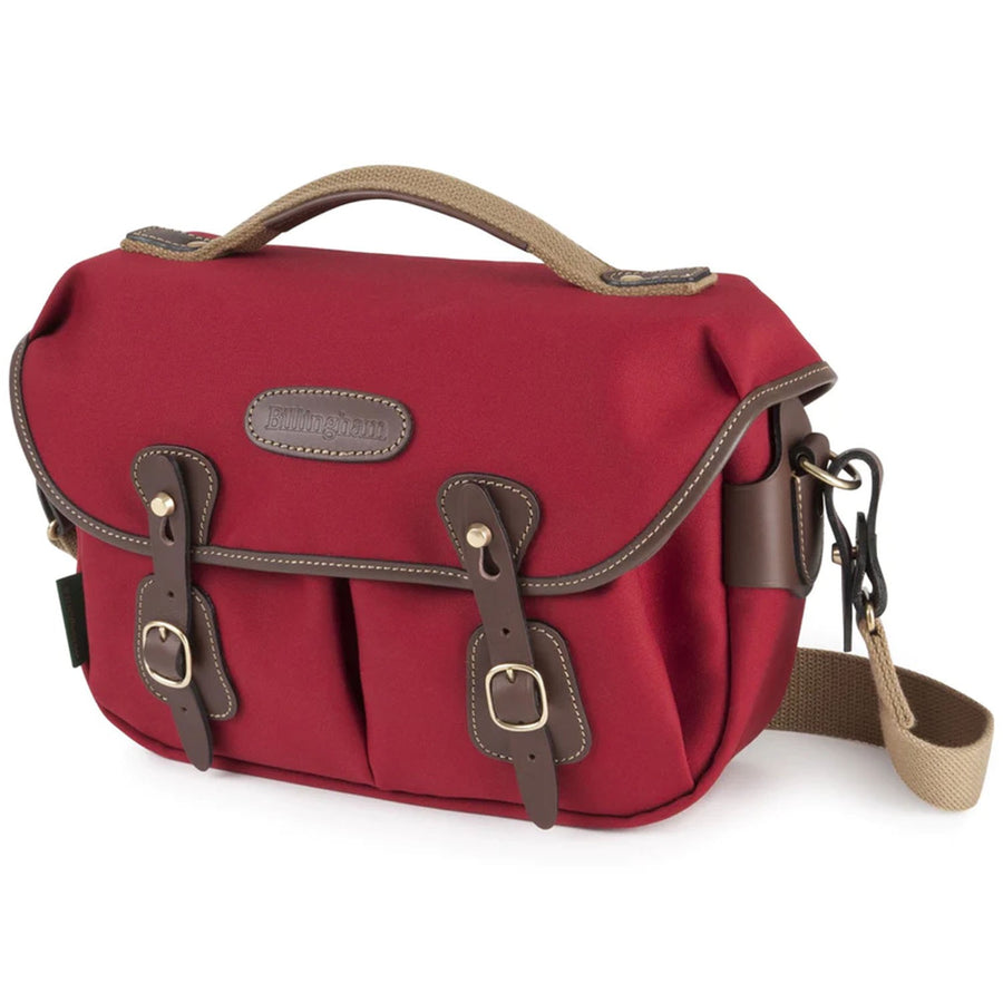 Billingham Hadley Small Pro Burgundy Canvas / Chocolate Leather