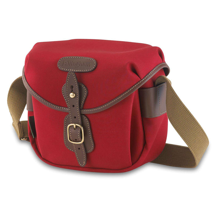 Billingham Hadley Digital Camera Bag - Burgundy Canvas / Chocolate Leather