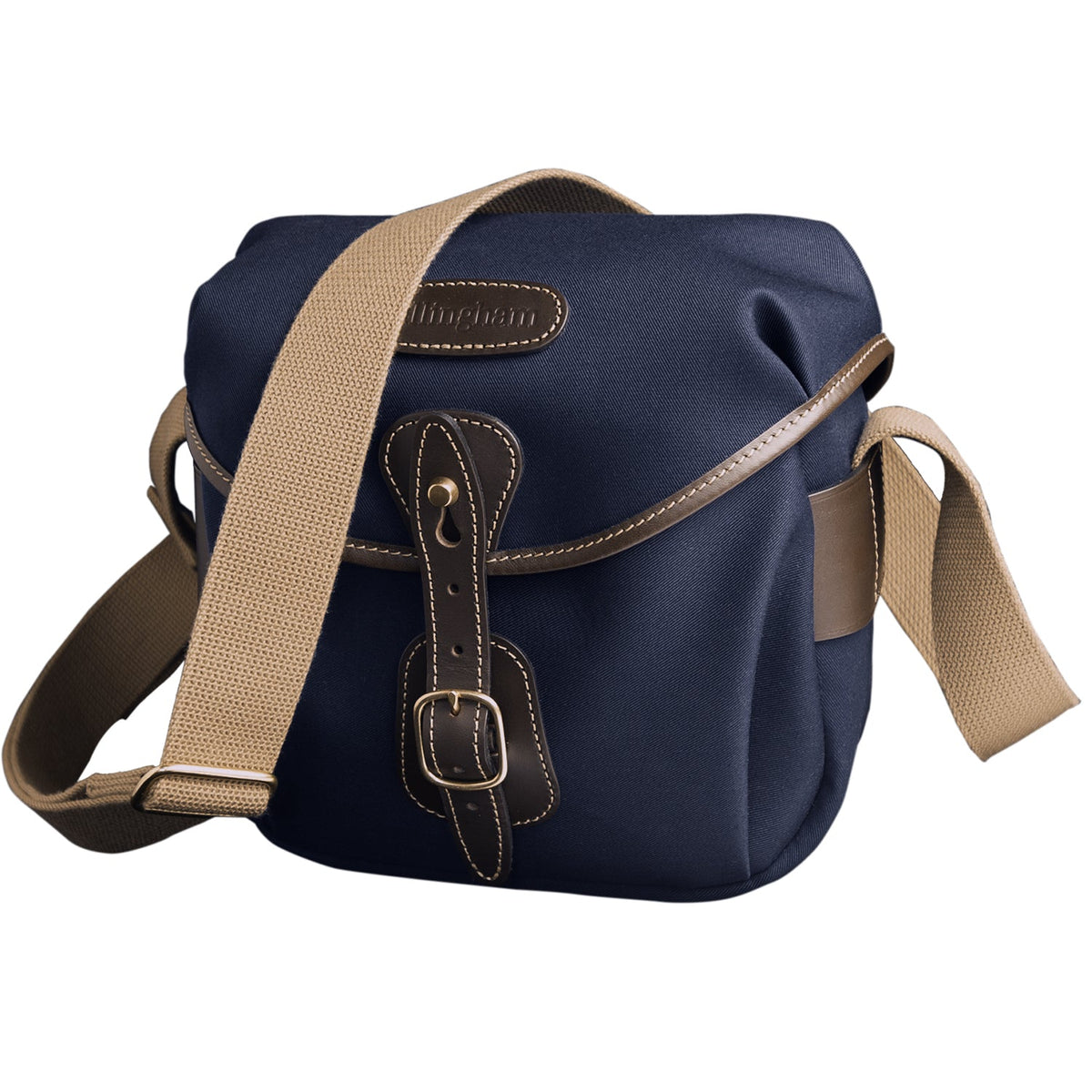 Billingham Hadley Digital - Navy Fibrenyte / Chocolate Leather