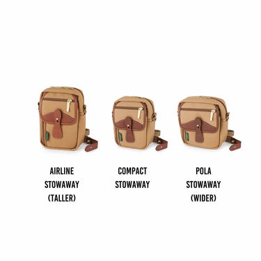 Billingham Pola Stowaway - Sage Fibrenyte/ Chocolate Leather