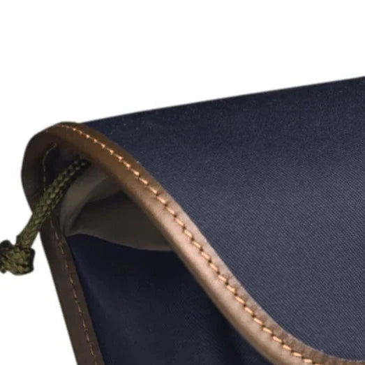 Billingham Delta Pocket Navy Canvas / Chocolate Leather