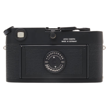 Leica M6 0.85 black rear view showing eyepiece and ISO reminder dial