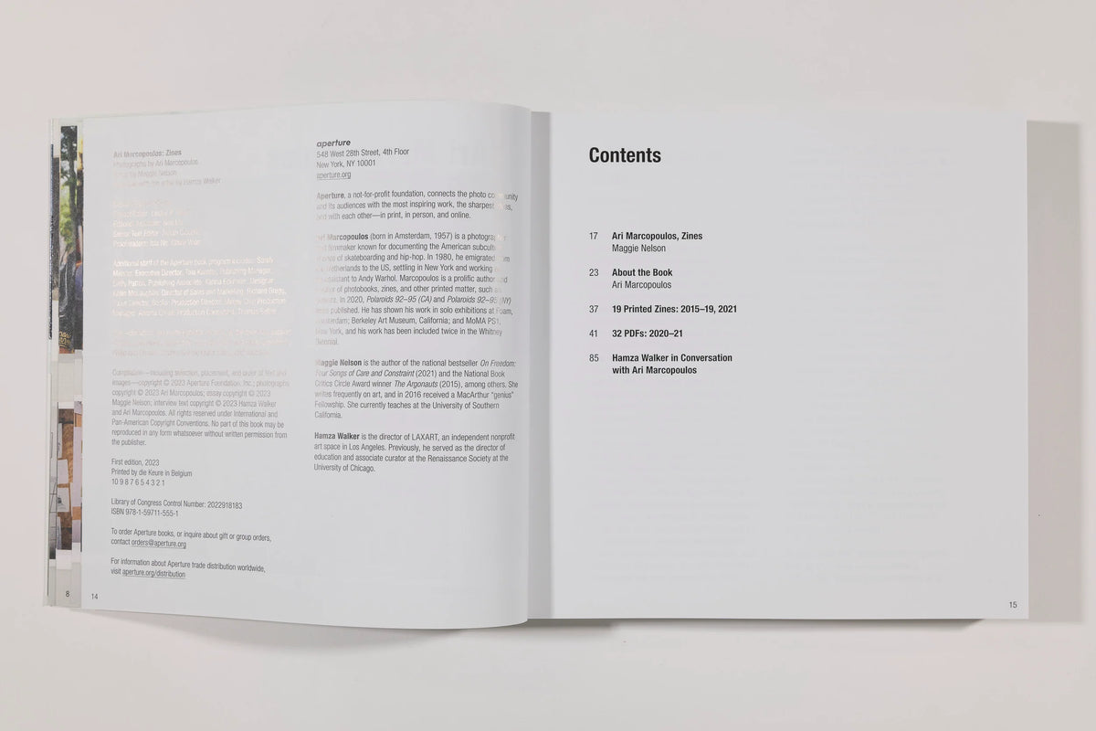 Ari Marcopoulos, Zines, Aperture