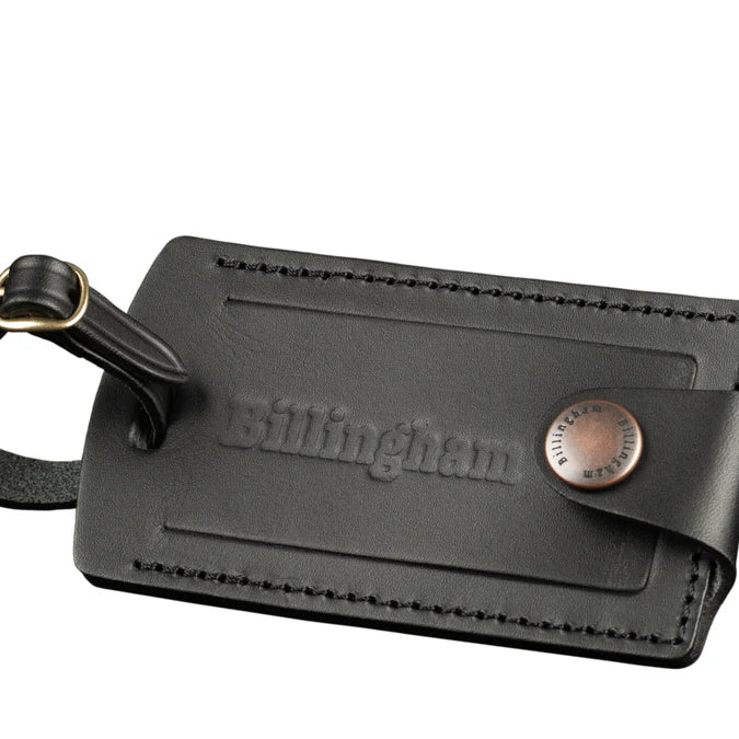Billingham Luggage Tally - Black with Brass