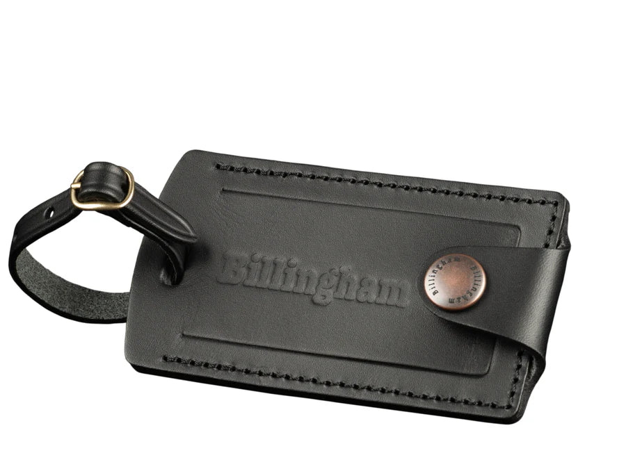 Billingham Luggage Tally - Black with Brass