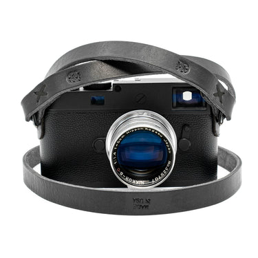 Owlkrown Raw Vintage Leather Strap - Stealth 45"