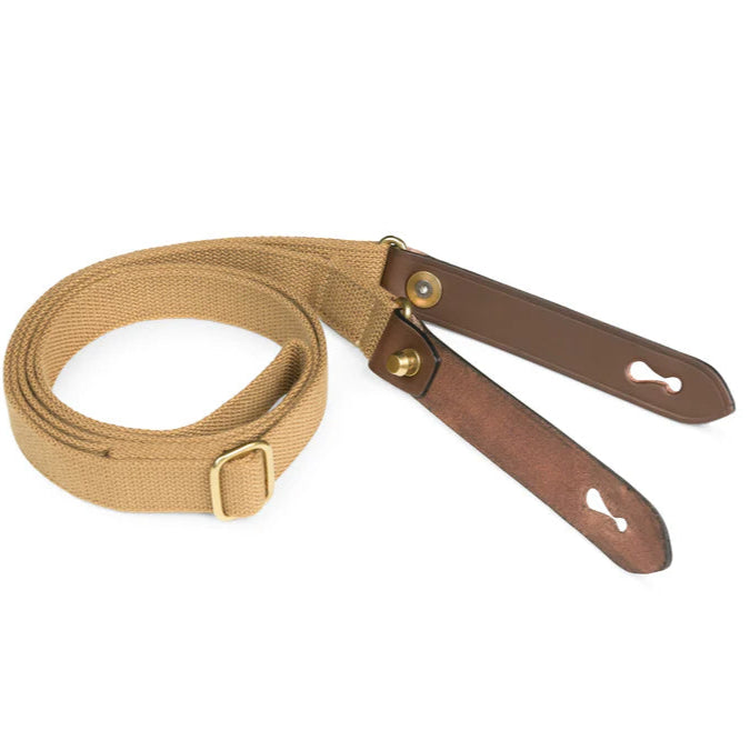 Billingham Stowaway Sling - Khaki Webbing / Chocolate Leather