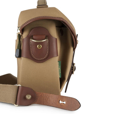 Billingham Hp Sling (Khaki Webbing / Tan Leather / Brass)