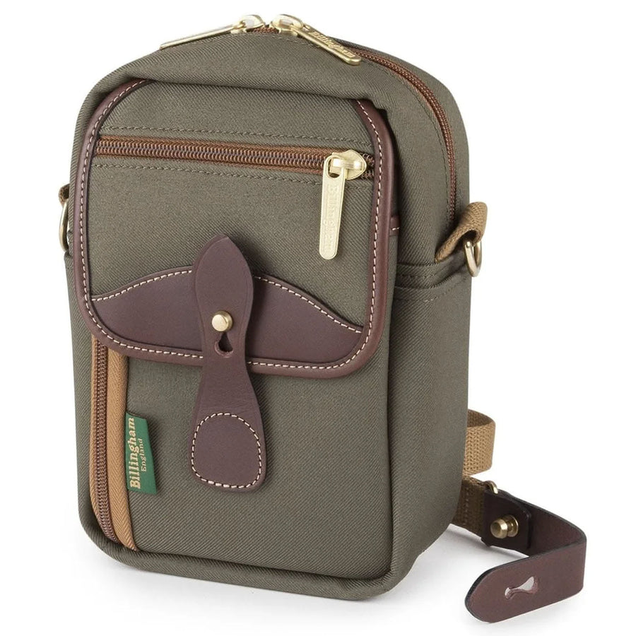 Billingham Airline Stowaway Sage Fibrenyte/ Chocolate Leather