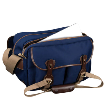 Billingham 335 Mark II Navy Canvas / Chocolate Leather