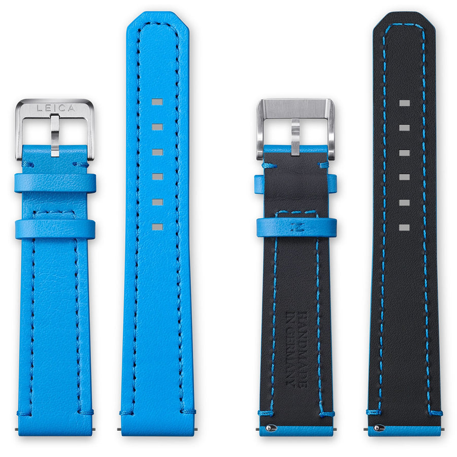 Leica ZM 1/2 Calf Leather Strap, Adria Blue