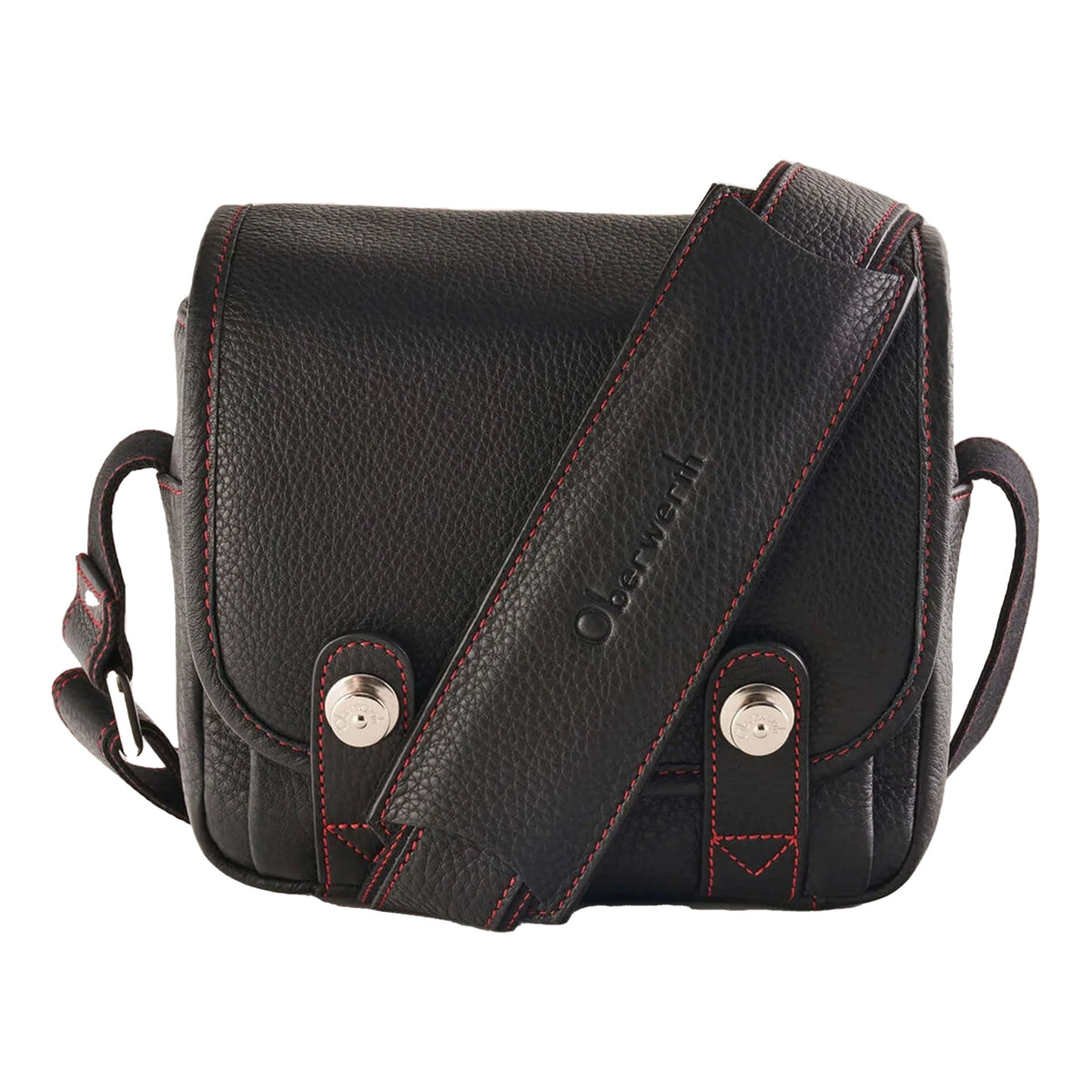 Oberwerth Q Bag, Casual - Black with Red Stitching (Red Interior)