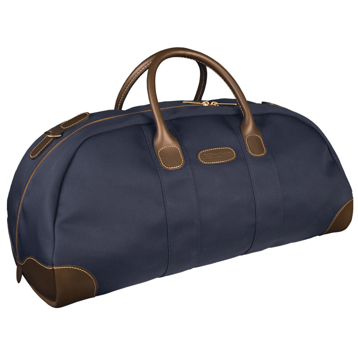 Billingham Weekender - Navy Canvas / Chocolate Leather