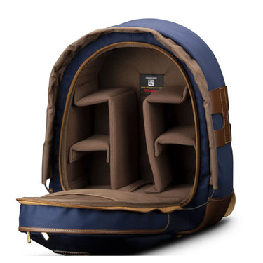 Billingham Rucksack 25 Navy Canvas / Chocolate Leather