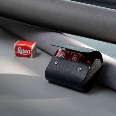 Leica Film Roll Holder, leather, black