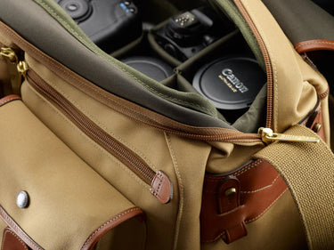 Billingham 550 Camera Bag - Khaki Canvas / Tan Leather