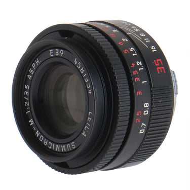 Leica 35mm f2 Summicron Asph Black Chrome 4581354