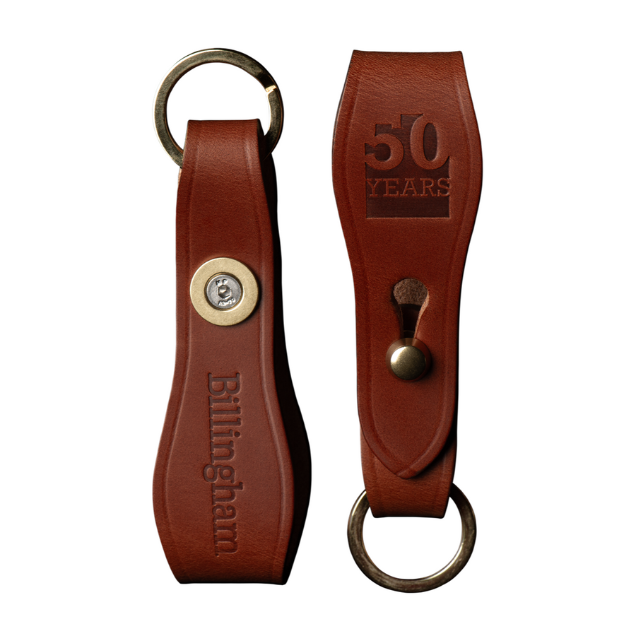 Billingham 50th Belt Key Fob - Tan