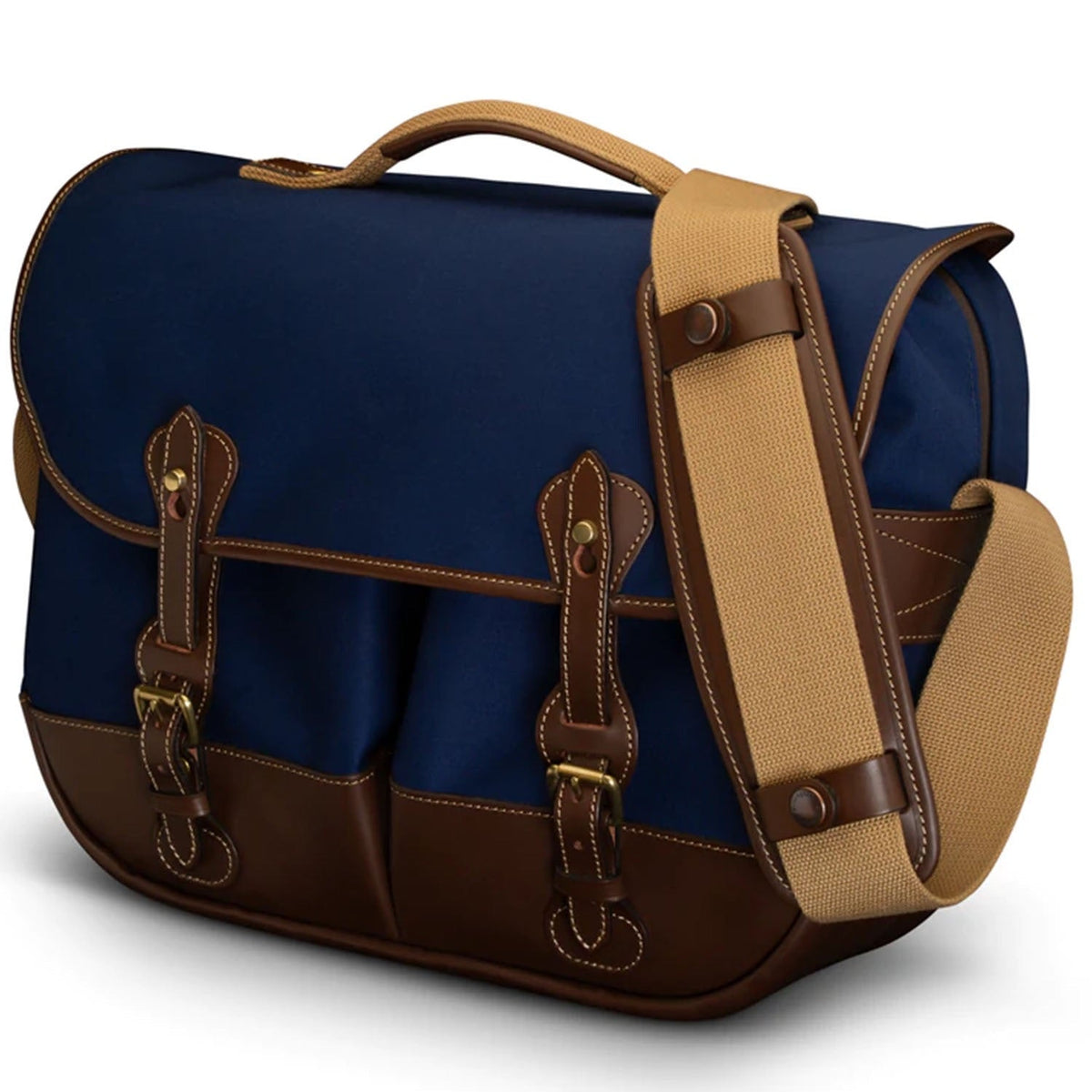 Billingham Eventer Mk II Navy Canvas / Chocolate Leather