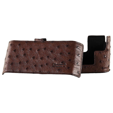 Oberwerth Dark Brown  Ostrich TagCase for Leica M11