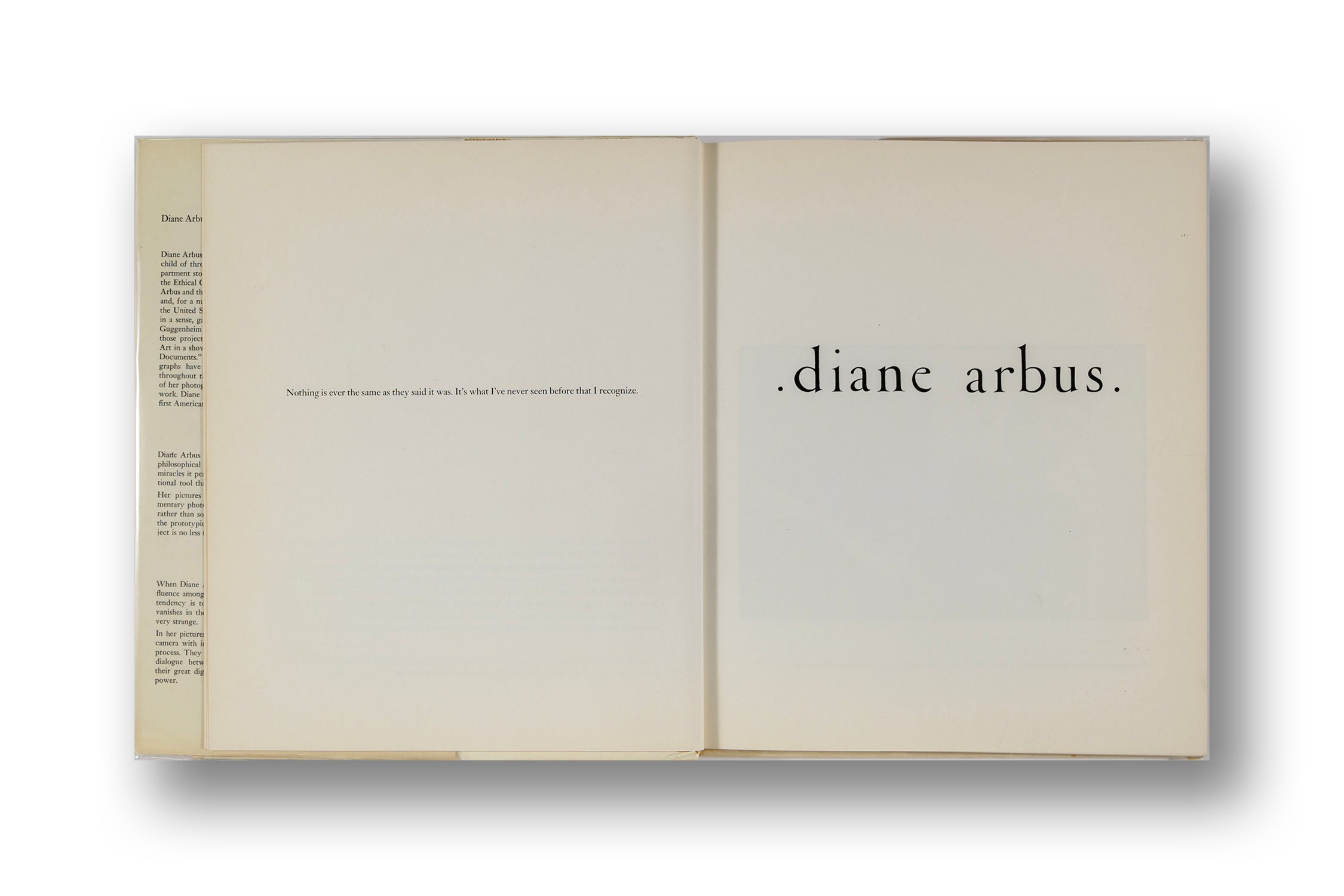 Diane Arbus 1972, First Edition