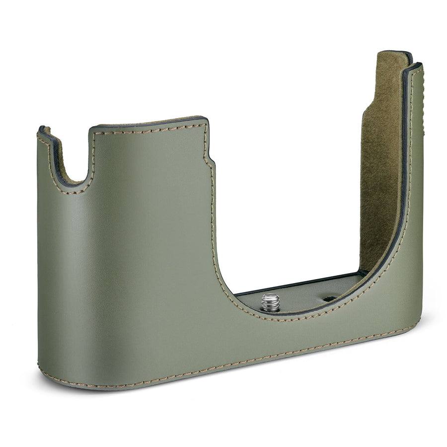 Leica Q3 Leather Halfcase - Olive Green