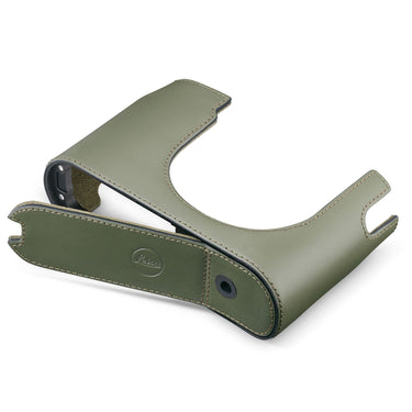 Leica Q3 Leather Halfcase - Olive Green
