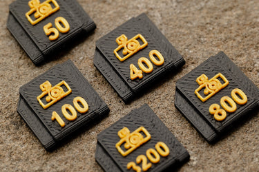 Made in Wetzlar Hot Shoe Film Speed Set - Gold
