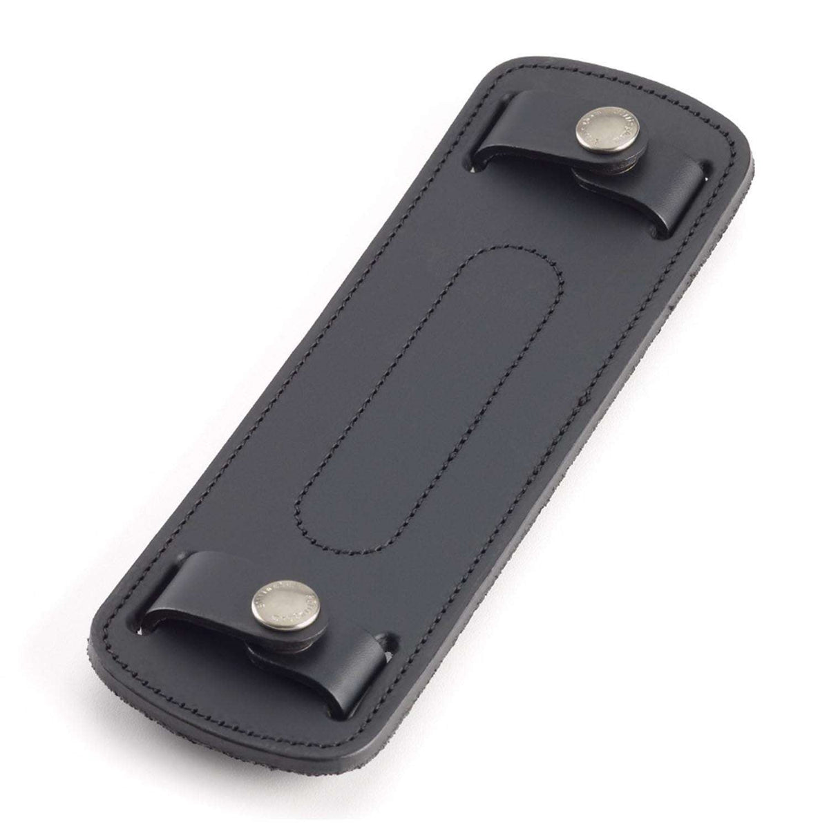 Billingham SP20 Shoulder Pad - Black Leather / Nickel Coated Studs