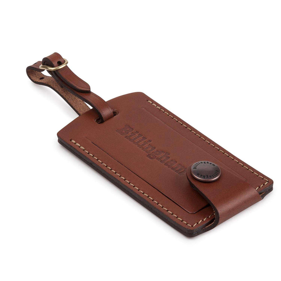 Billingham Luggage Tally - Tan Leather/Brass Buckle