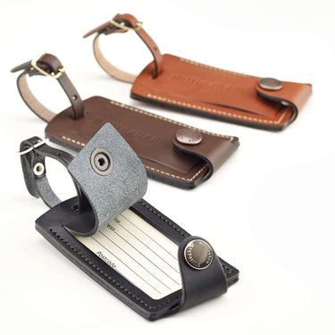 Billingham Luggage Tally - Tan Leather/Brass Buckle