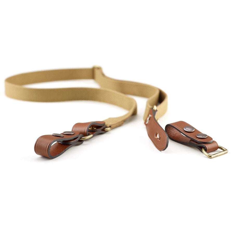 Billingham Waist Strap + Attachment Khaki Webbing / Tan Leather