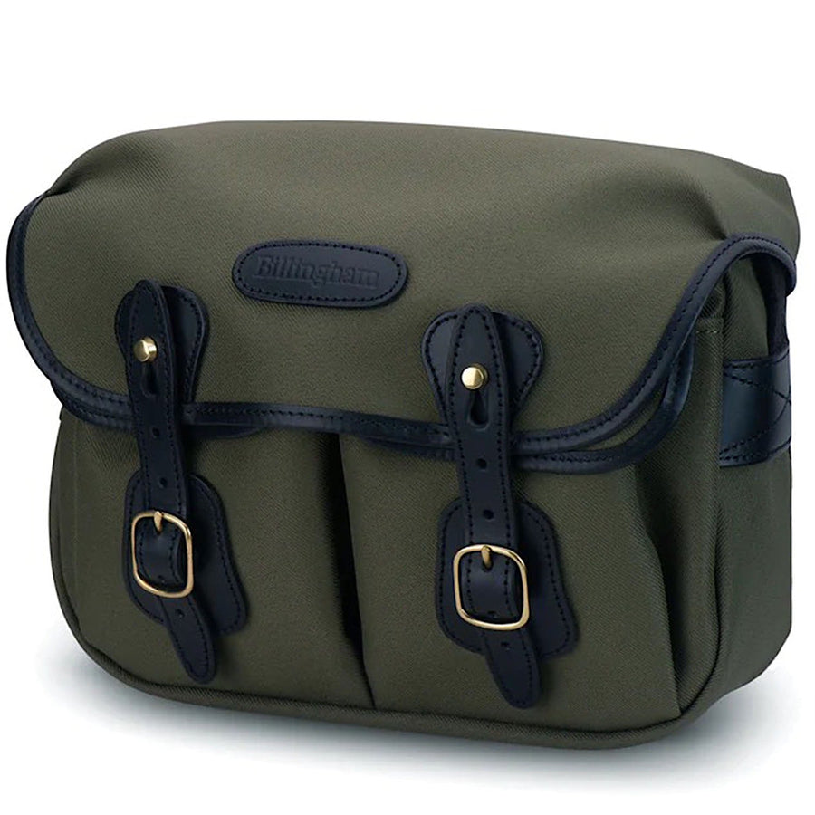 Billingham Hadley Small Camera Bag Sage Fibrenyte w/ Black Leather