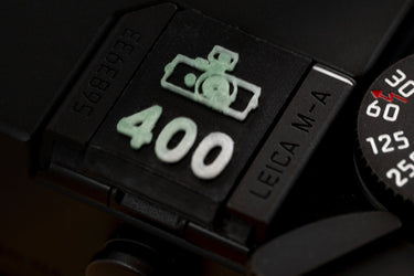 Made in Wetzlar Hot Shoe Film Speed Set -  Black w/ Glow In the Dark Green